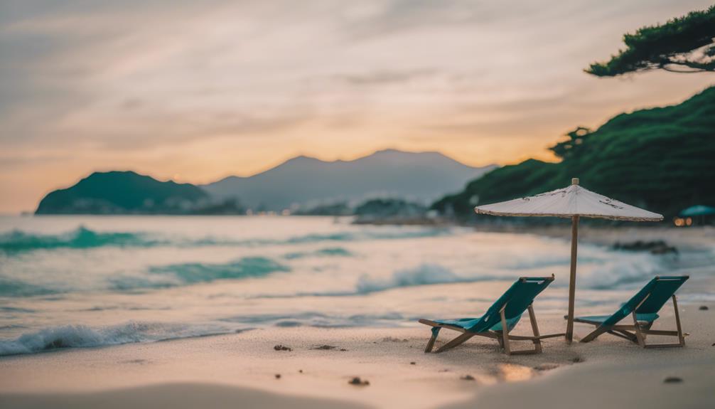 beautiful sandy beach japan