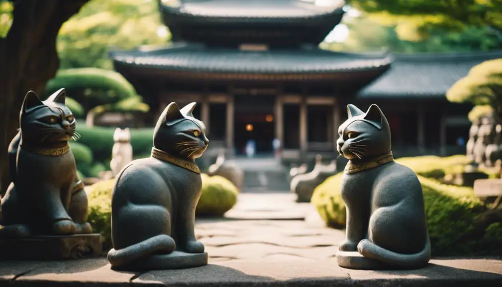 beckoning cat temple japan