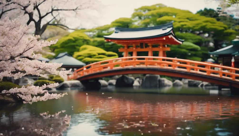 captivating japanese shrine garden