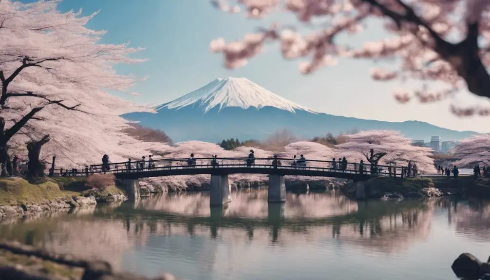 cherry blossoms bloom brightly