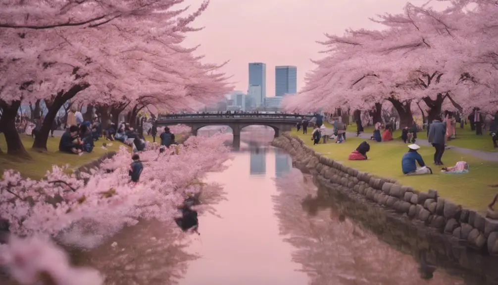 cherry blossoms in bloom