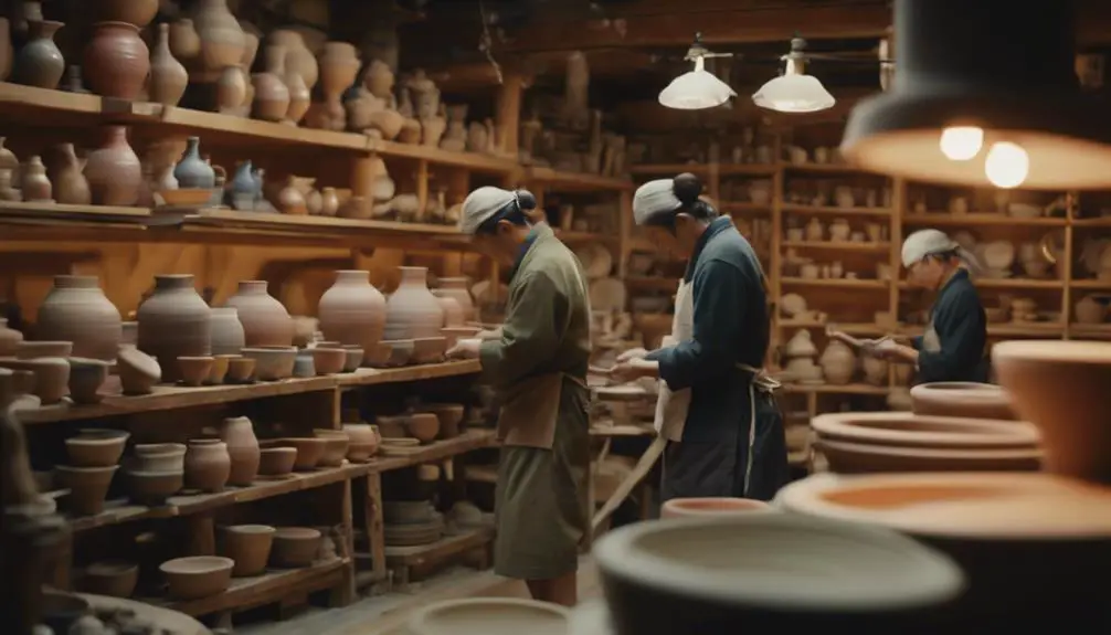 crafting ceramics in kyoto