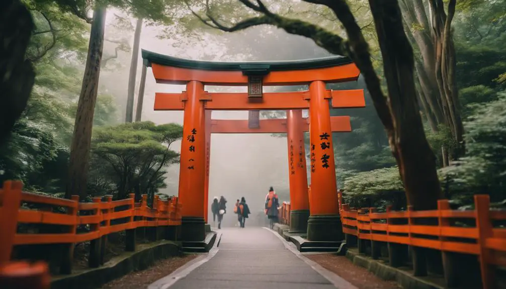 exploring fushimi inari torii