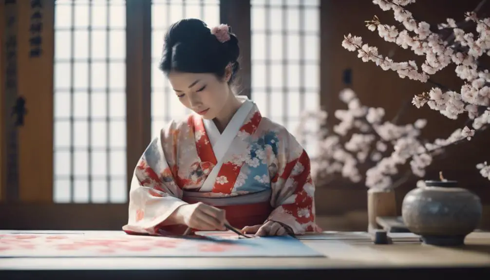 japanese traditional silk art