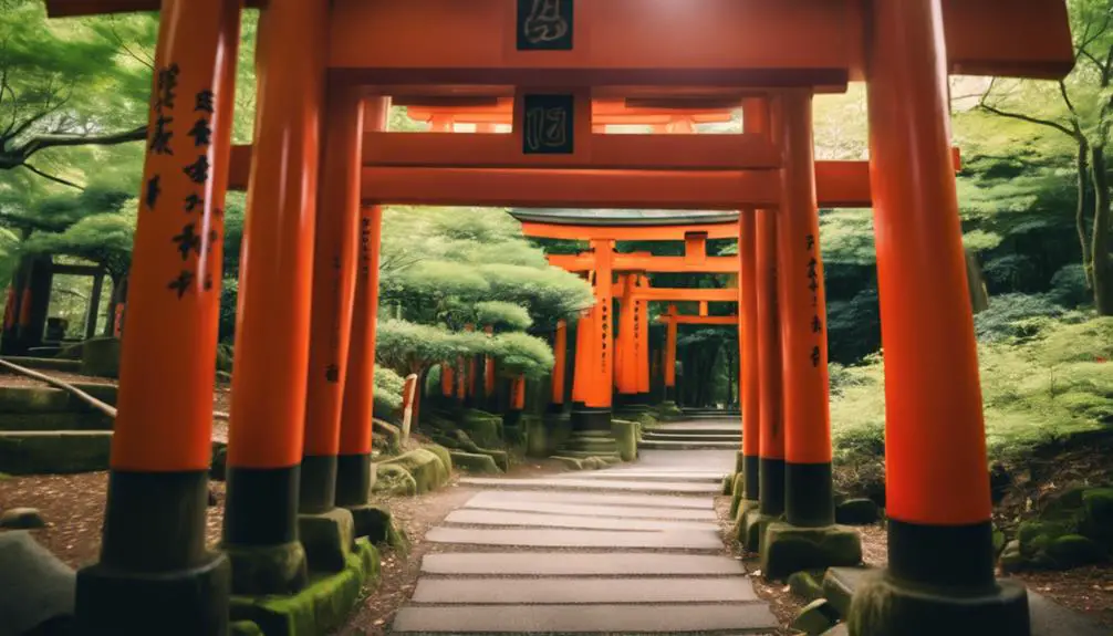 sacred shrine in kyoto