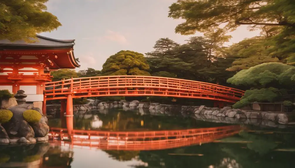 serene shrine in japan