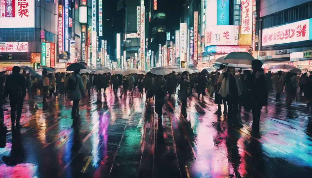 vibrant akihabara nightlife scene