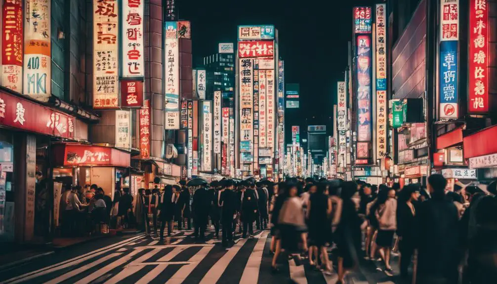 vibrant tokyo nightlife scene